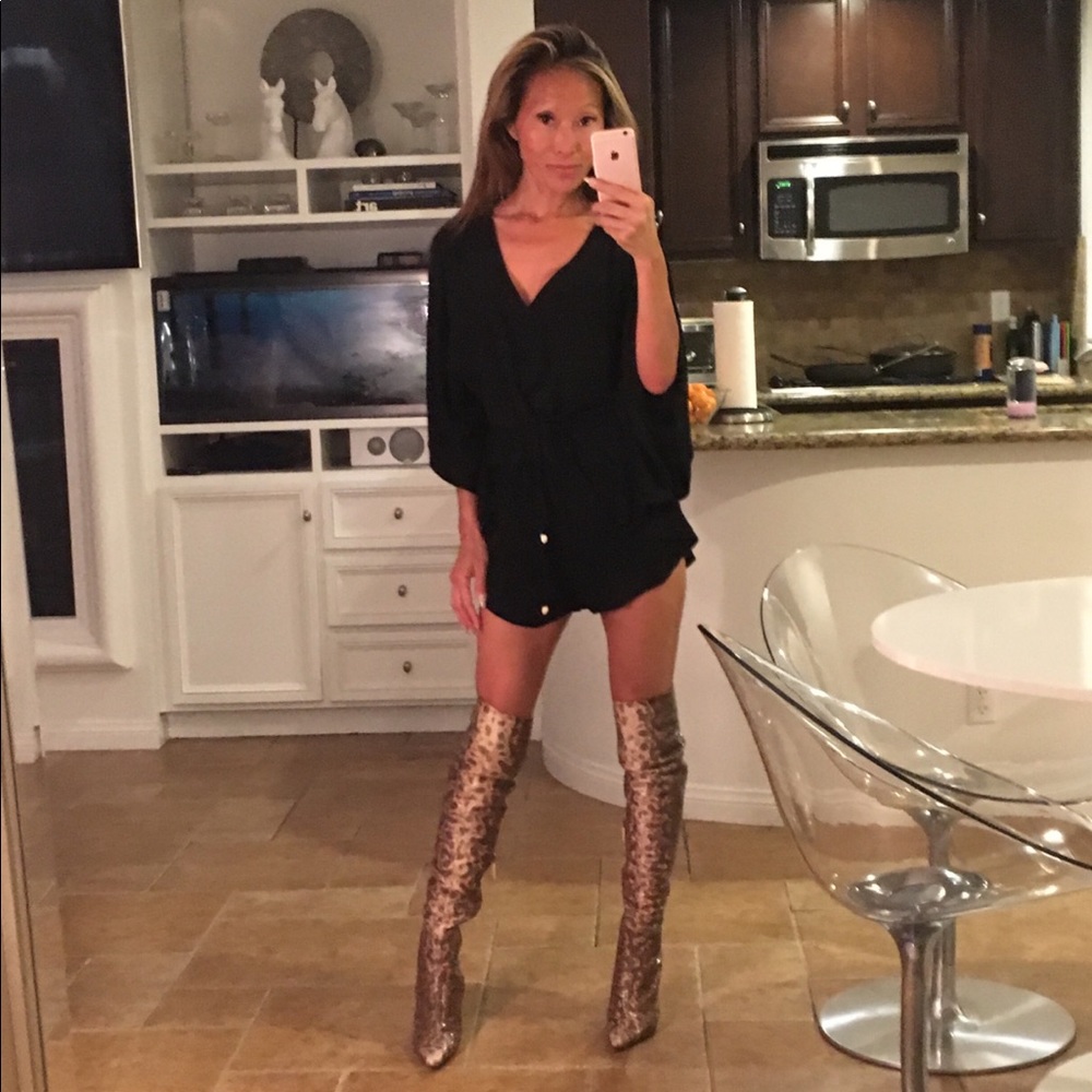 RARE Tom Ford for Gucci Thigh Hi Snakeskin Boots